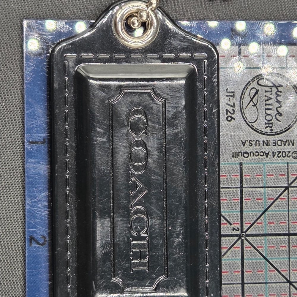 Coach Black Hangtag